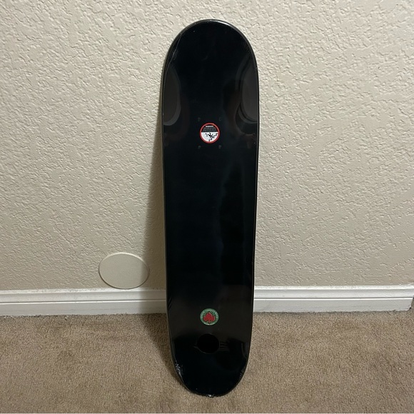 Vintage 2000s Boom Town Canada Maple Wood Black Blue Flames Skateboard Deck 7.5” - Picture 4 of 6